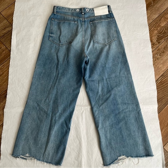 rag & bone Denim - Rag & Bone Ruth Super High-Rise Ankle Wide Leg Jeans